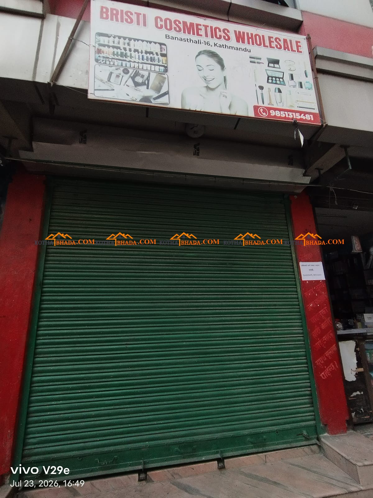 Shutter Available in Banasthali Chowk Rent @30k
